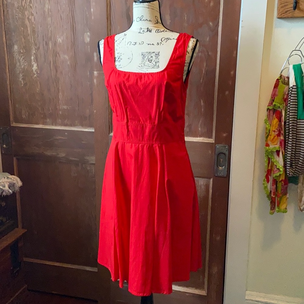 Eshakti red dress with pockets size medium 10